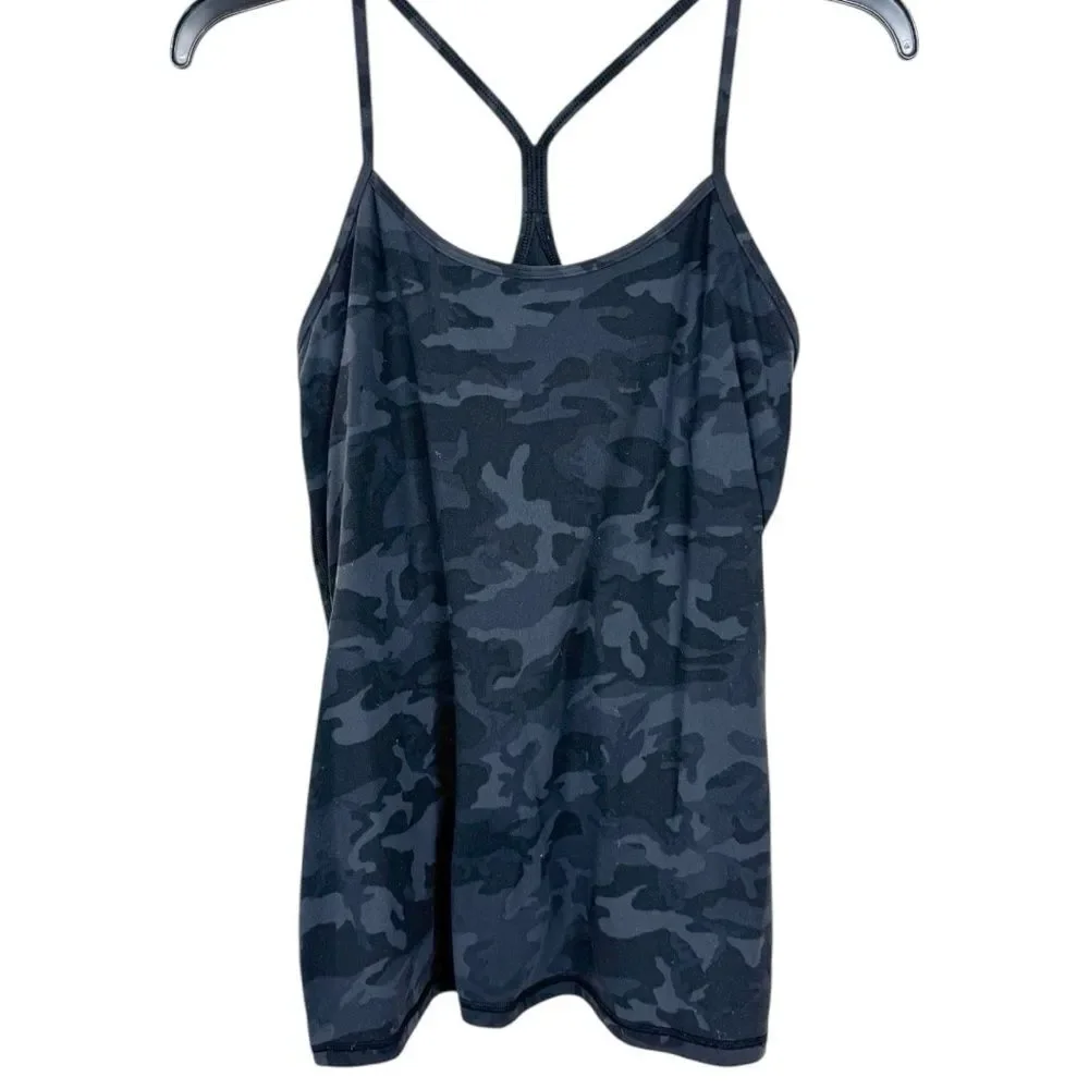 Lululemon Power Y Tank Everlux Heritage 365 Camo Deep Coal Multi 10